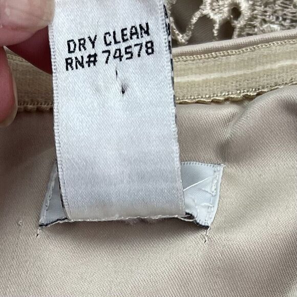 Cache vintage Dress 12 Lace Strapless Glam Party Cocktail Wedding Holiday - Picture 14 of 14